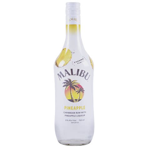 Malibu Rum Pineapple 750 Ml Applejack