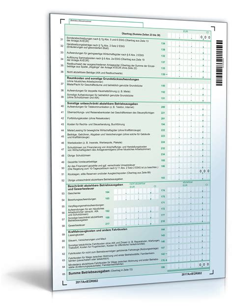 Maybe you would like to learn more about one of these? Anlage EÜR 2017 | Steuerformular zum Download