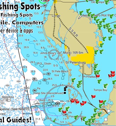 Tampa Bay Inshore Fishing Spots Florida Fishing Maps And Gps Fishing