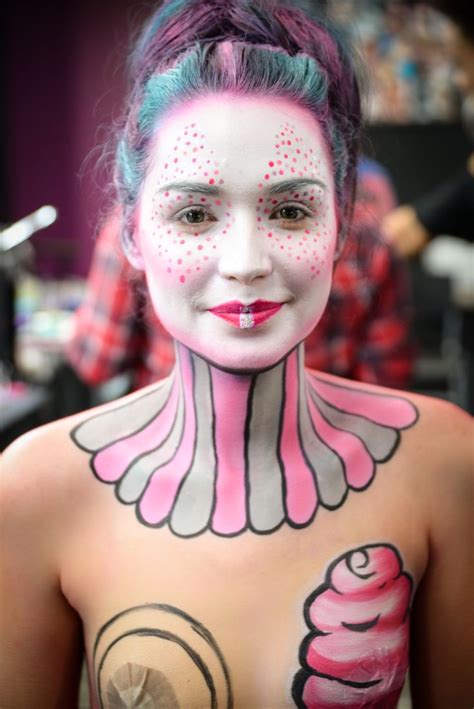 Body Painting Classes At CMC Makeup Babe Learn Freehand Airbrush Stencils Glitters And