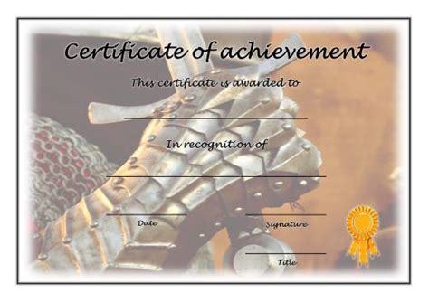 Certificate Of Achievement 014