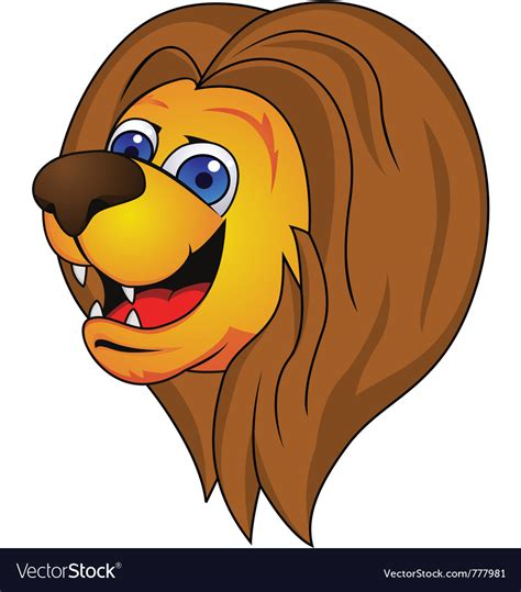 The perfect animation headroll lion animated gif for your conversation. Lion head cartoon Royalty Free Vector Image - VectorStock