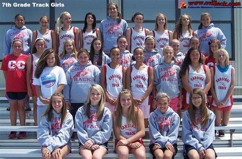 7th 8th Grade Track Girls April 30 2012 Collinsville Ok