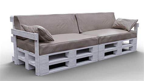 Pallet Sofa 3d Model Cgtrader
