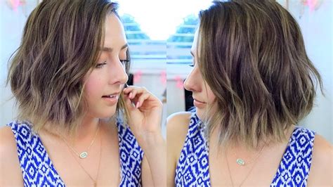 Beachy Waves With Curling Wand How To Style Short Hair Youtube