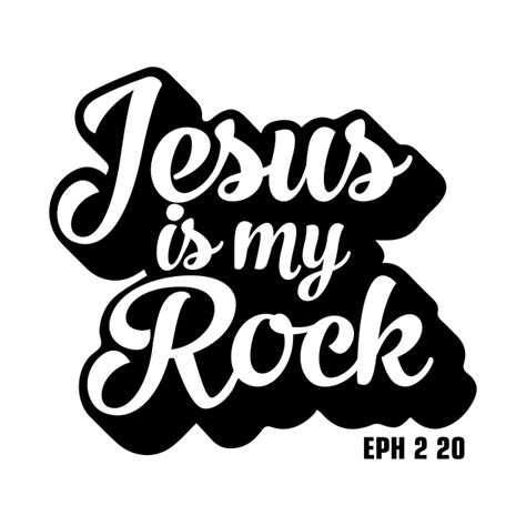 Jesus Is My Rock Jesus T Shirt Teepublic
