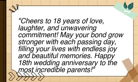 Celebrate Your 18th Wedding Anniversary With Our Wishes Wishbreeze