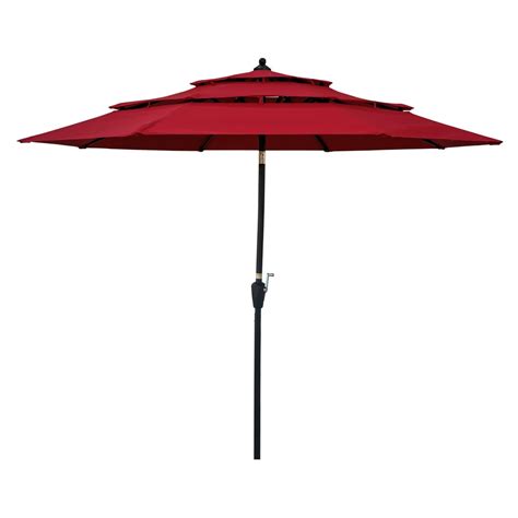 9ft Heavy Duty Outdoor Market Patio Umbrella W Push Button Tilt 3