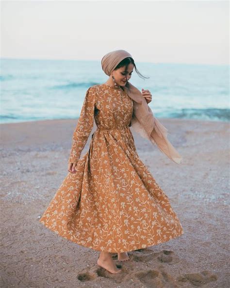 12 Ootd Dress Korean Style Flora Bisa Untuk Hijab