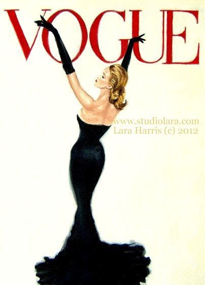 Couture Magazine Cover Posters Strike A Pose Vintage Vogue Cover ~ Grace Kelly Mode