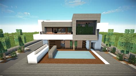 Download desain rumah minecraft modern apk 1.0 for android. Minecraft: How To Build A Modern House 1.8.7 Part 2 /Best ...