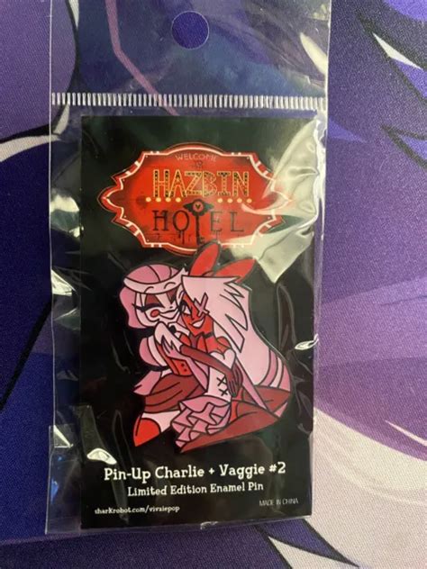 Vivziepop Pin Hazbin Hotel Pin Up Charlie And Vaggie Limited Edition