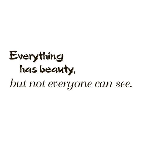 Everything Has Beauty Quote Vinyl Wall Art Overstock 9116774 Beauty Quotes Vinyl Wall Art