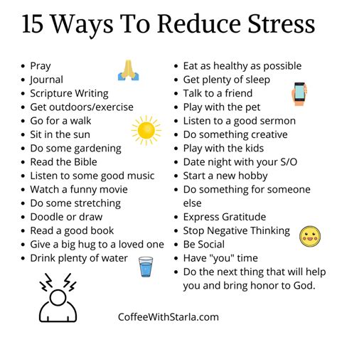 15 Ways To Reduce Stress