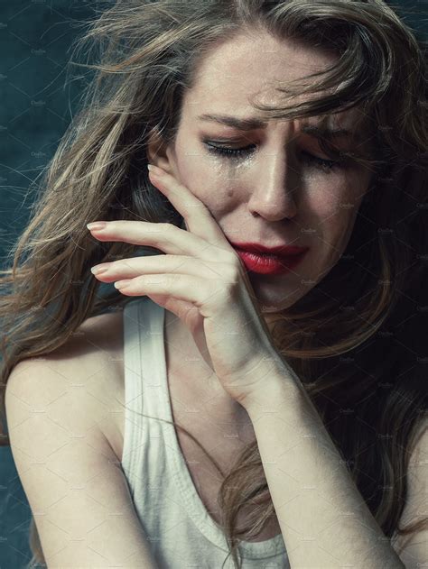 Crying Woman Featuring Woman Cry And Tears High Quality People Images ~ Creative Market