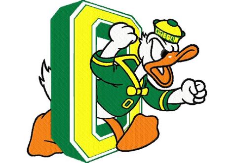 Items Similar To Oregon State Donald Duck Through O Logo Digitized
