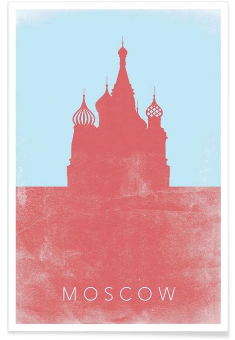 Red Square Minimalist Poster JUNIQE