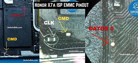 Honor X A ISP EMMC PinOUT Test Point