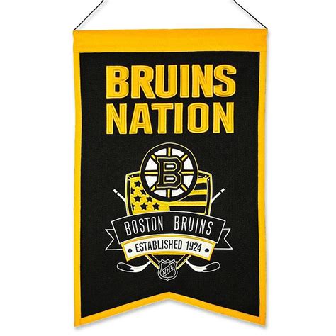 Nhl Boston Bruins Nation Banner Bed Bath And Beyond Boston Bruins