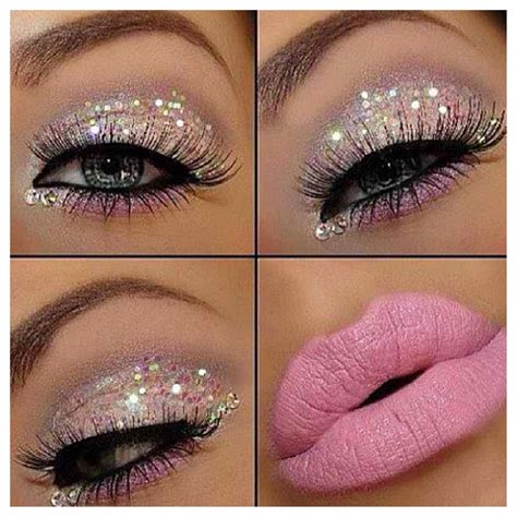 Pin By Yasmeen Almoola On Makeup Glitter Makeup Tutorial Glitter Eye Makeup Sleek Makeup