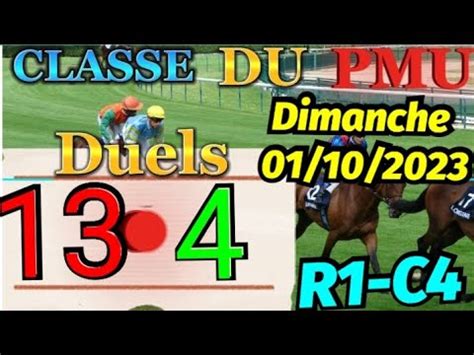 Pronostic PMU Base Solide du quinté du dimanche 01 10 2023 R1 C4 YouTube