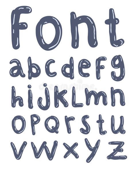 Alphabet Font Vector Illustration Stock Vector Illustration Of Font