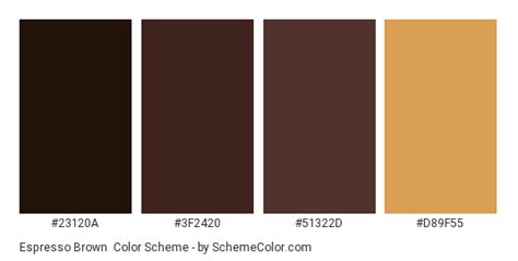 Espresso Brown Color Scheme Brown