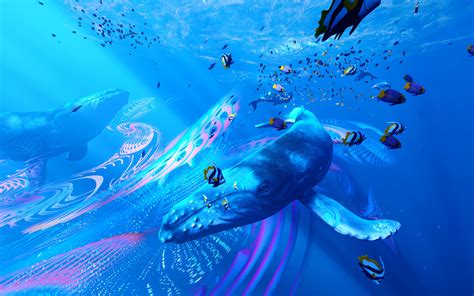 1440x900 Underwater Creature Art 4k Wallpaper1440x900 Resolution Hd 4k