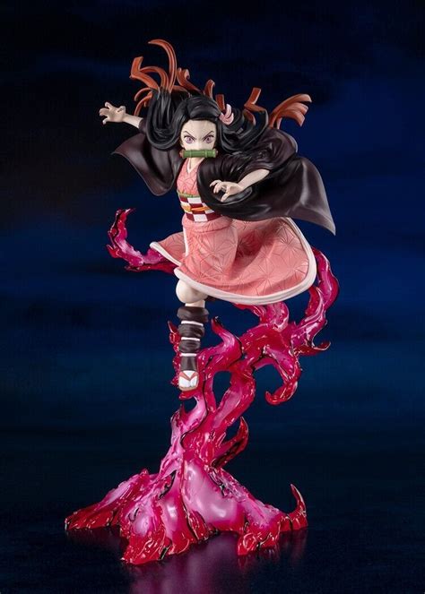 Nezuko On Fire Anime Figure Statue Collection Demon Slayer T Large 9
