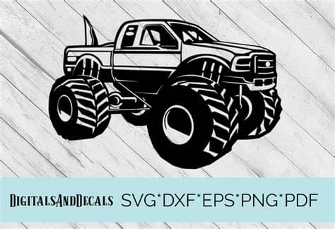 Download transparent monster truck png for free on pngkey.com. Big Foot Monster Truck SVG Cutting File (58151) | SVGs ...