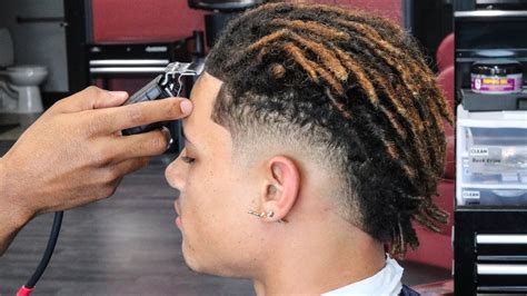See more ideas about black men hairstyles, mens hairstyles, haircuts for men. Taper Haircut With Dreads - hairstyle how to make