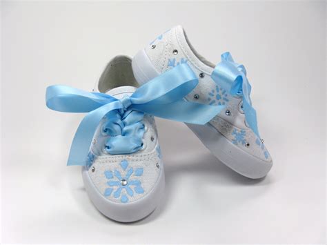 Snowflake Shoes Winter Wonderland Sneakers Hand Painted For Etsy