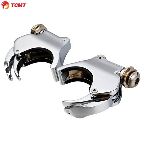 49mm Detachable Windshield Clamps Fit For Harley Dyna Fat Street Bob
