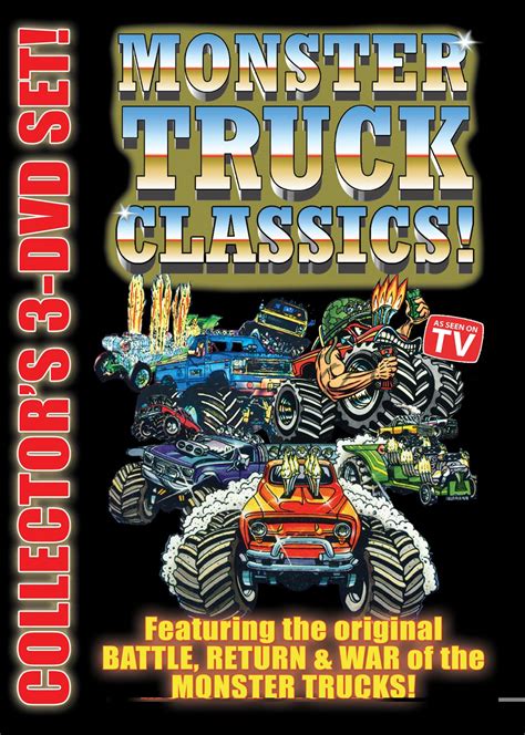 Monster Truck Classics Box Cover From The Copyrighted DVD At Marshallpub Com Dvd Set
