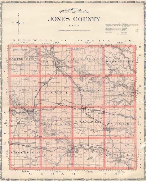 Jones County Maps Jones County Iagenweb
