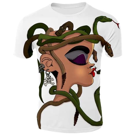 Buy 2018 The New Summer Medusa T Shirt Sexy Style Witrh Medusa Sexy T Shirt