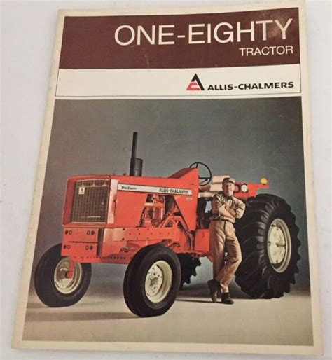 Vintage Allis Chalmers One Eighty Tractor Brochure 1969 Ebay