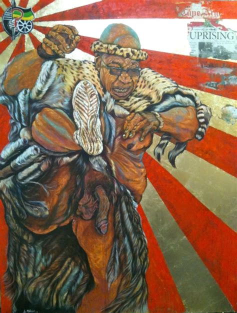 The New Painting Of Jacob Zuma By Ayanda Mabulu Side