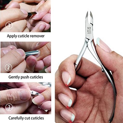 rui smiths professional cuticle nippers precision surgical grade stainless steel cuticle
