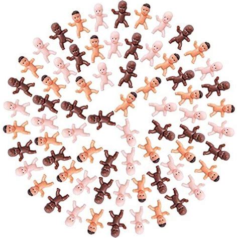 Juxingdazyf 180 Pieces Mini Plastic Babies 1 Inch Baby Doll For Baby