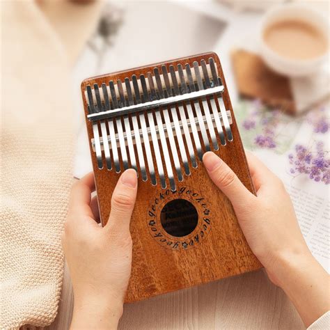 Lafgur Portable 17 Key Wood Kalimba Thumb Piano Mbira Traditional