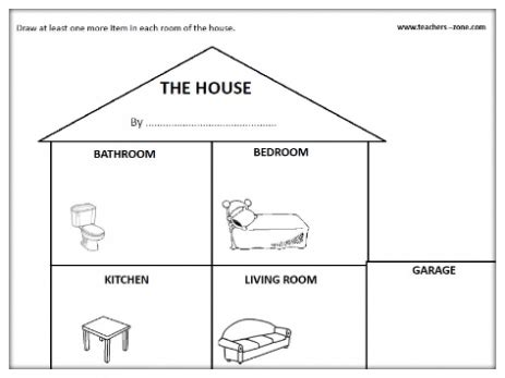 Parts Of The House Interactive Worksheet Handwriting Worksheets For Vrogue