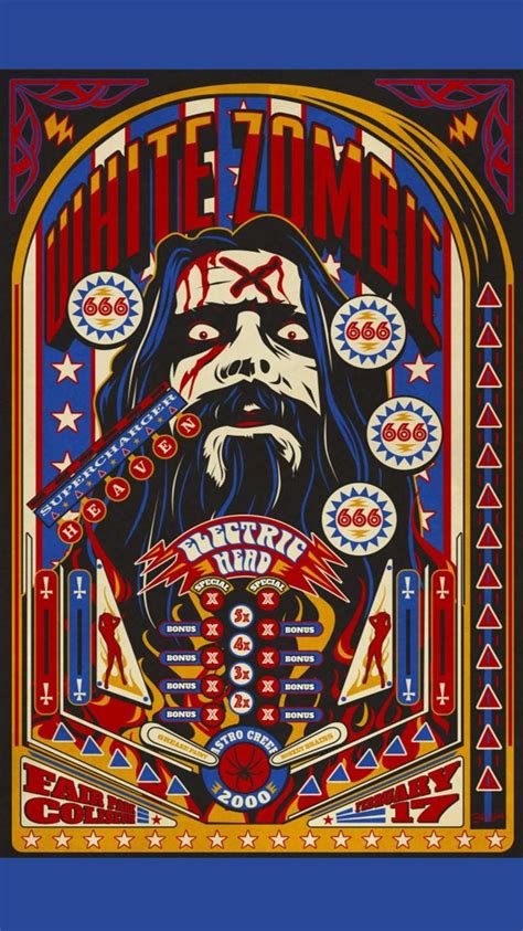White Zombie Poster Series In 2022 White Zombie Concert Posters