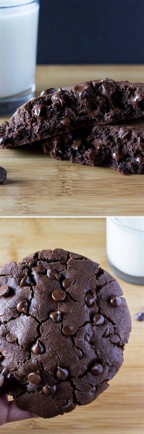 Embossed rolling pins are fun, too. Giant Double Chocolate Cookie for One | Recipe | Chocolate ...