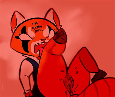 Rule 34 Aggressive Retsuko Angry Anthro Anus Ass English Text Female Legs Up Mammal Open Mouth