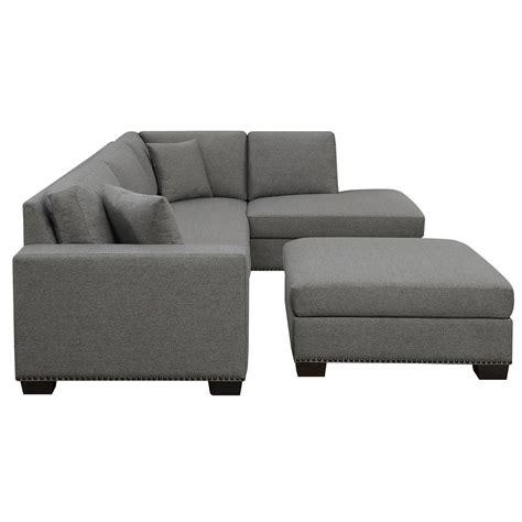 At costco.com, you'll find beautiful, expertly crafted leather sofas and sectionals at incredible wholesale prices. Thomasville Artesia Grey Fabric Sectional Sofa with Storage Ottoman, Right Facing | Costco UK