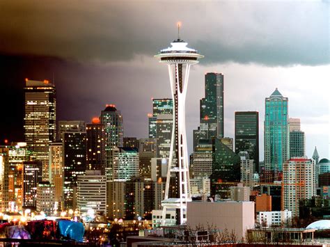 Seattle Skyline Washington Wallpapers Hd Wallpapers Id 901