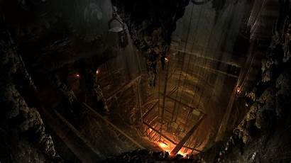 Mine Dark Mines Wallpapers Fantasy Concept Alone
