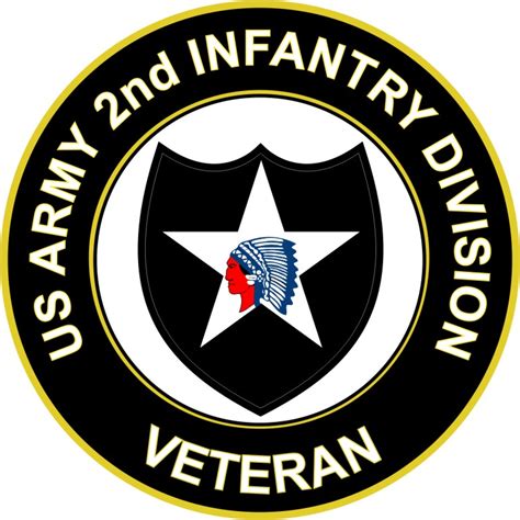Us Army Veteran 2nd Infantry Division Sticker Decal