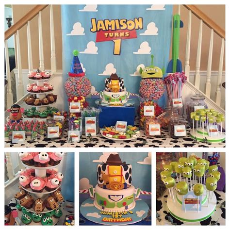 Best Of Toy Story Themed 1st Birthday Party And Description In 2020 Toy Story Birthday Party